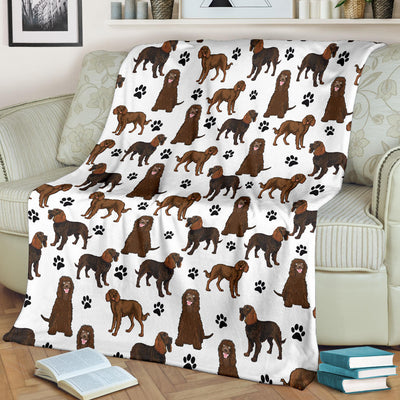 American Water Spaniel Paw Blanket