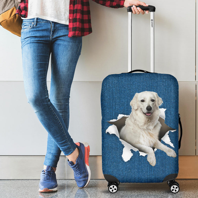Kuvasz Torn Paper Luggage Covers