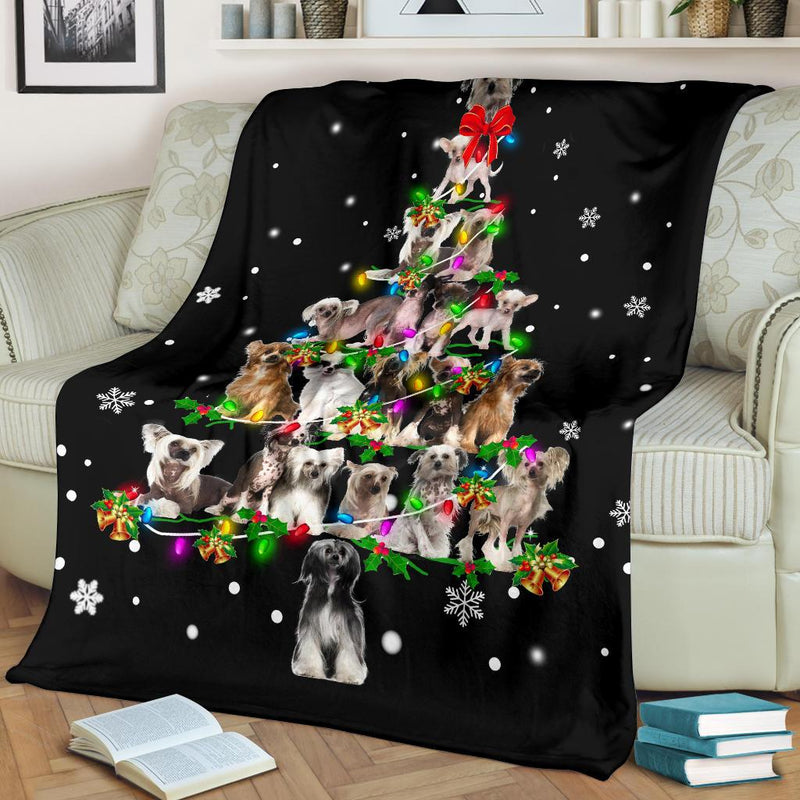 Chinese Crested Dog Christmas Tree