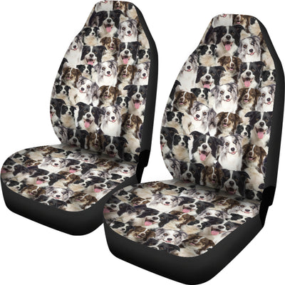 Border Collie Full Face Car Seat Covers