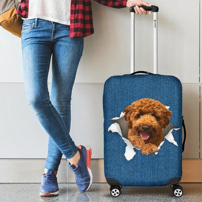 Cavoodle Torn Paper Luggage Covers