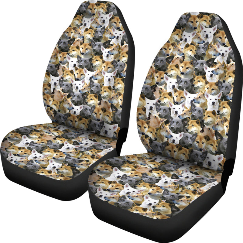 Canaan Dog Full Face Car Seat Covers