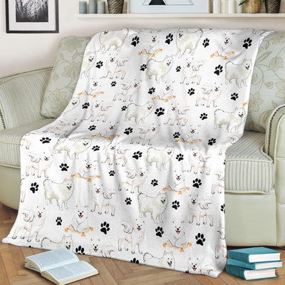 Samoyed Paw Blanket