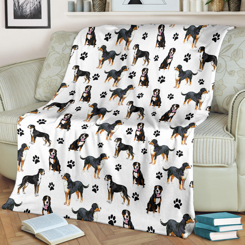 Greater Swiss Mountain dog Paw Blanket
