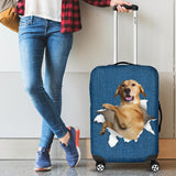 Labrador Retriever Torn Paper Luggage Covers