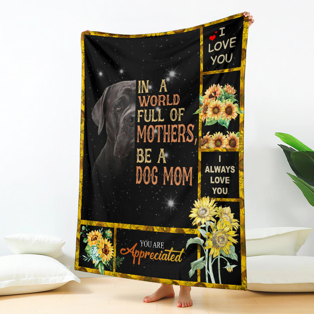 Cane Corso-A Dog Mom Blanket