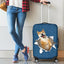 Shiba Inu Torn Paper Luggage Covers