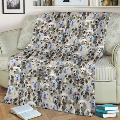 Great Pyrenees Full Face Blanket