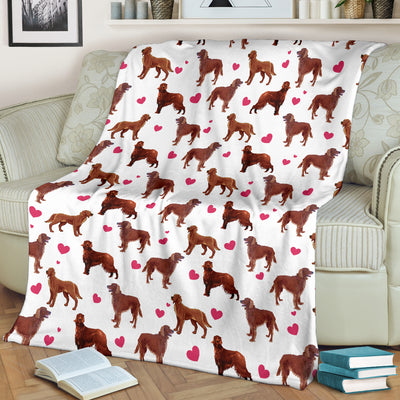 Irish Setter Heart Blanket