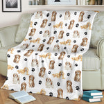 Cavachon Paw Blanket