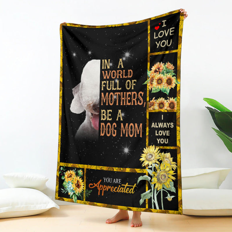 Bedlington Terrier-A Dog Mom Blanket