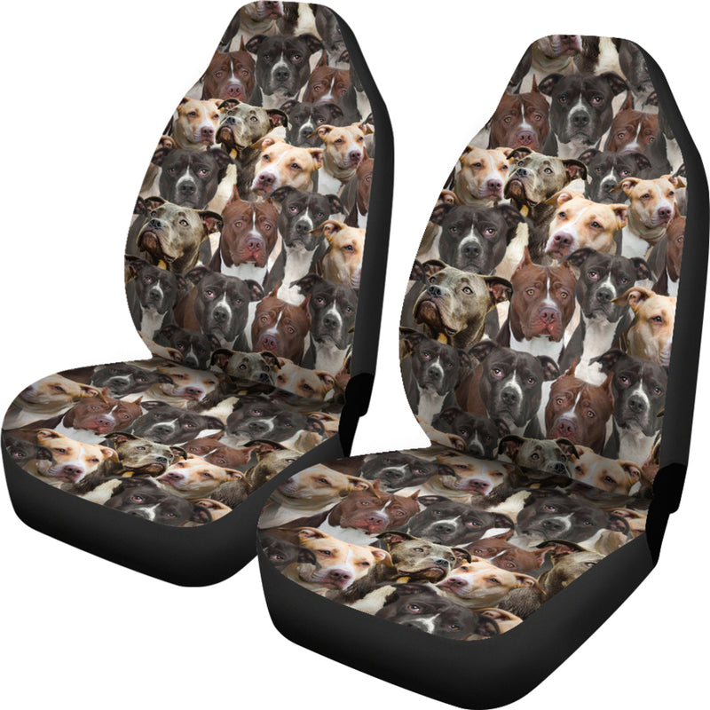American Pit Bull Terrier Full Face Car Seat Covers