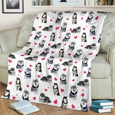 Finnish Lapphund Heart Blanket