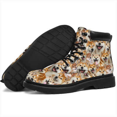 Shiba Inu Full Face All-Season Boots