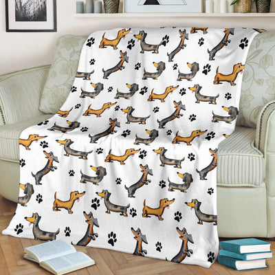 Dachshund Paw Blanket