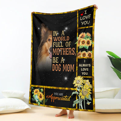 Rough Collie-A Dog Mom Blanket