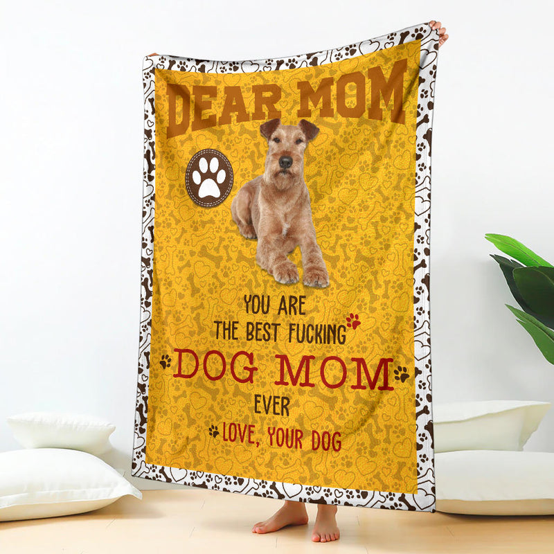 Irish Terrier-Dog Mom Ever Blanket