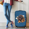 Leonberger Torn Paper Luggage Covers