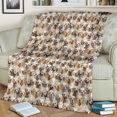 Clumber Spaniel Full Face Blanket