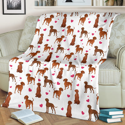 Vizsla Heart Blanket
