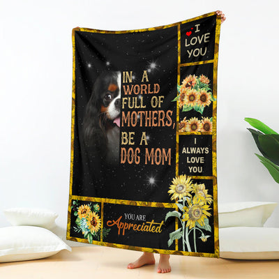 Cavalier King Charles Spaniel-A Dog Mom Blanket