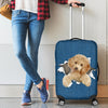 Poodle Torn Paper Luggage Covers