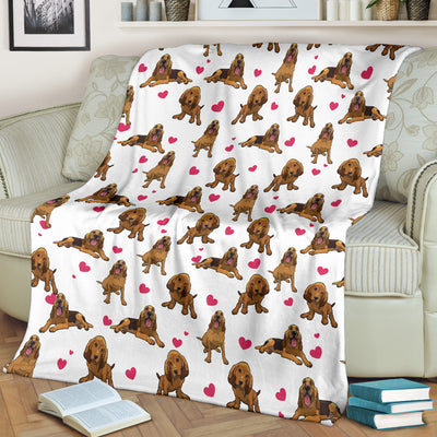 Bloodhound Heart Blanket