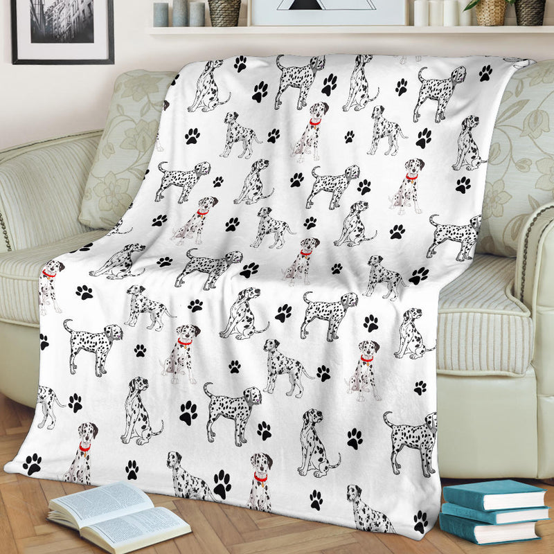 Dalmatian Paw Blanket