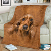 English Cocker Spaniel Face Hair Blanket