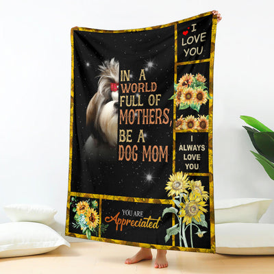 Shih Tzu-A Dog Mom Blanket