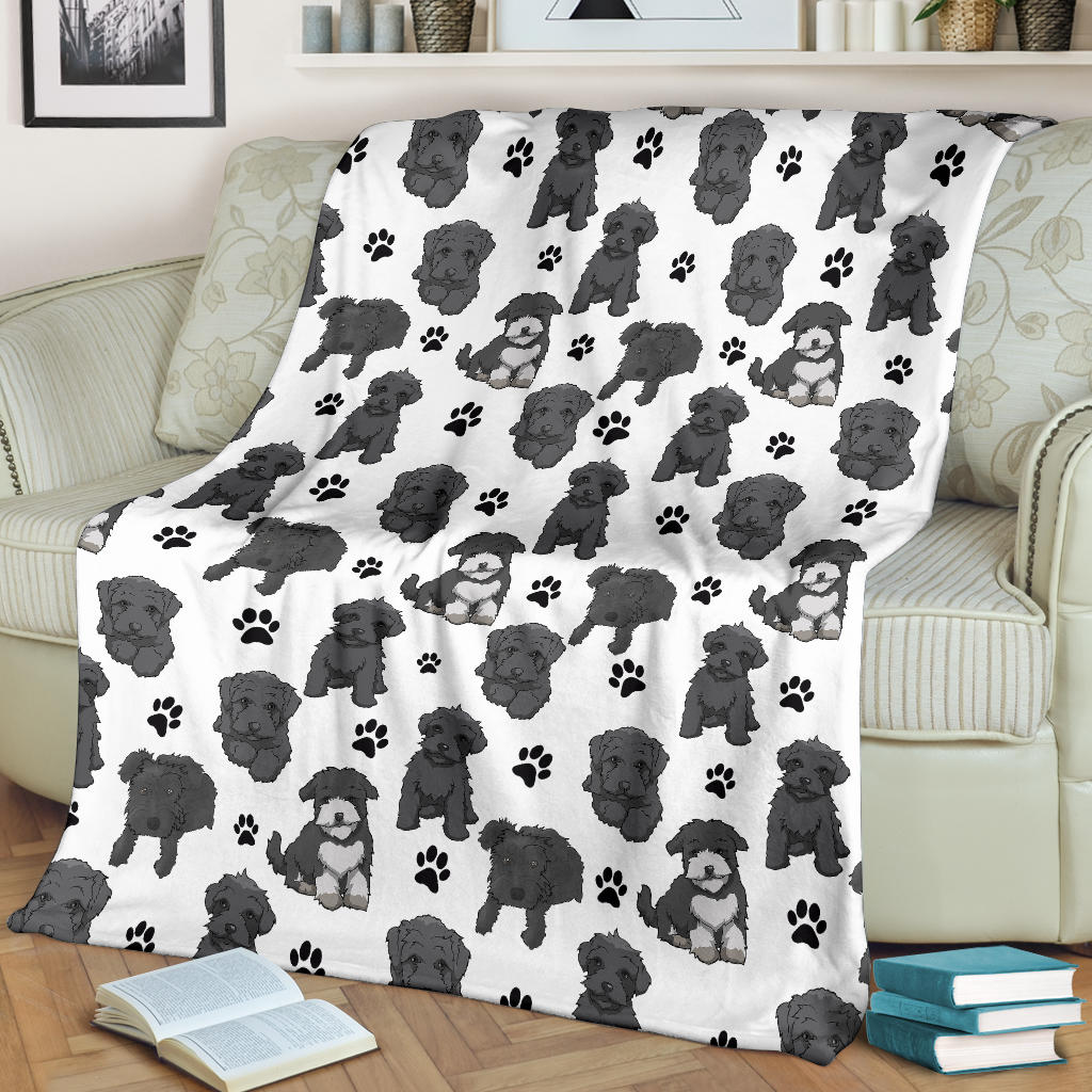 Schnoodle Paw Blanket