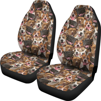 American Staffordshire Terrier Full Face Car Seat Covers