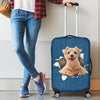 Norfolk Terrier Torn Paper Luggage Covers
