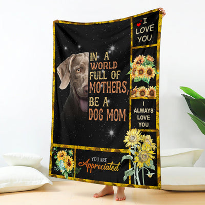 Weimaraner-A Dog Mom Blanket