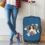 Bull Terrier Torn Paper Luggage Covers