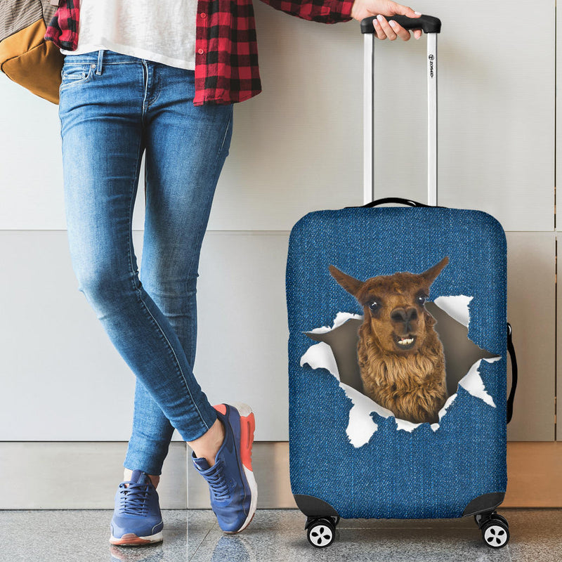 Alpaca Torn Paper Luggage Covers