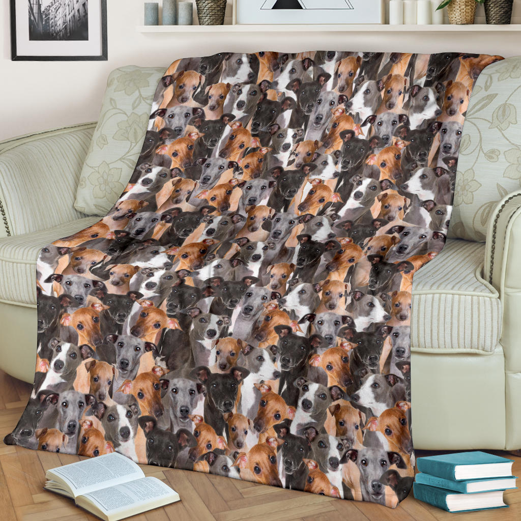 Italian Greyhound Full Face Blanket