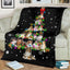 Shetland Sheepdog Christmas Tree Blanket