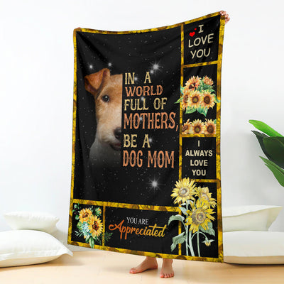 Wire Fox Terrier-A Dog Mom Blanket