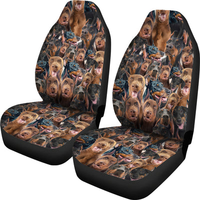 Doberman Pinscher Full Face Car Seat Covers