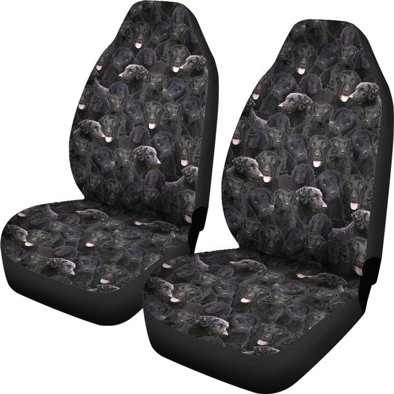 Curly Coated Retriever Full Face Car Seat Covers