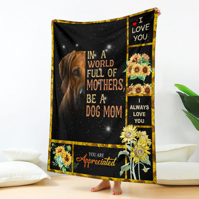 Rhodesian Ridgeback-A Dog Mom Blanket