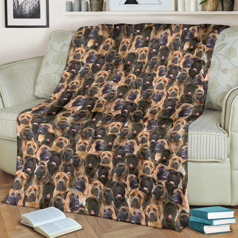 Bullmastiff Full Face Blanket