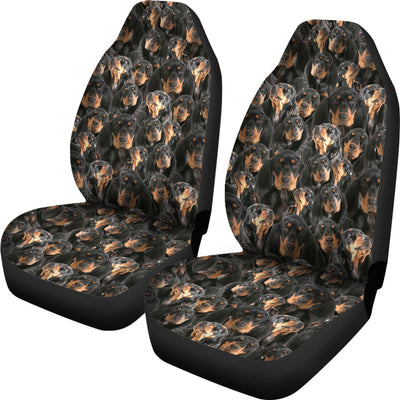 Black and Tan Coonhound Full Face Car Seat Covers