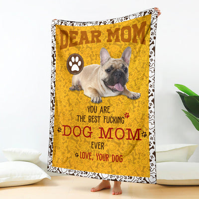 French Bulldog 1-Dog Mom Ever Blanket