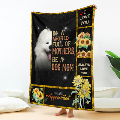 Samoyed-A Dog Mom Blanket