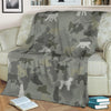 Black Russian Terrier Camo Blanket