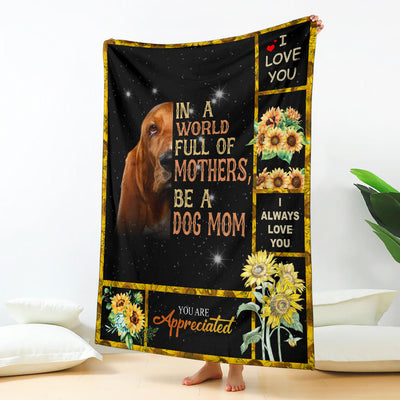 Basset Hound-A Dog Mom Blanket