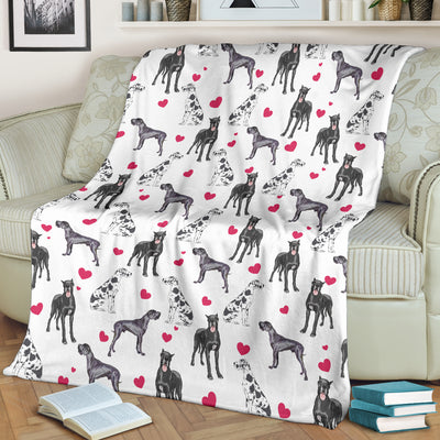 Great Dane Heart Blanket