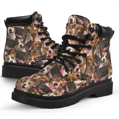American Staffordshire Terrier Full Face All-Season Boots